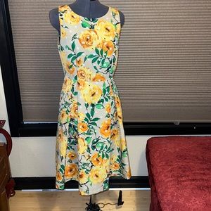 Yellow flower Dress Eva Mendes New York & Co
